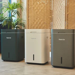 Elektrischer Komposter Reencle Gravity in Grün – Kompostierung von Küchenabfällen im Haushalt