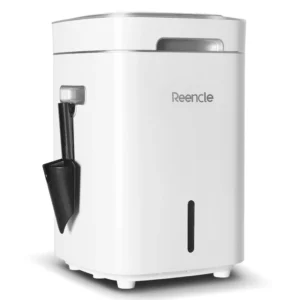 Reencle Prime bijeli električni komposter – bočni prikaz